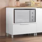 Balcão Forno 1 Gaveta Com Caixa Organizadora 80Cm 100% Mdf Marquesa