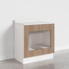 Balcão Forno de Embutir Ipanema CabeCasa MadeiraOriginals Acácia/Branco