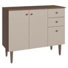 Balcão Gabinete 3 Portas 2 Gavetas Gourmet Madesa