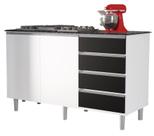 Balcão Gabinete Canadá para cooktop 5 bocas 4 gavetas BPM Balcão Gabinete Canadá para cooktop 5 bocas 4 gavetas BPM