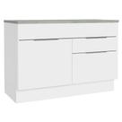 Balcão Gabinete de Pia 120 cm 1 Portas e 2 Gavetas (Com Tampo) Stella Madesa