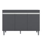 Balcão Gabinete de Pia Com Tampo 120cm 3 Portas Manu - AJL Móveis