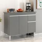 Balcão Gabinete de Pia sem Tampo Tatiane 100cm 3 Portas 1 Gaveta - SSX Multicoisas Balcão Gabinete de Pia sem Tampo Tatiane 100cm 3 Portas 1 Gaveta - SSX Multicoisas