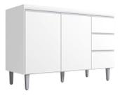 Balcão Gabinete Multiuso Andreia 100cm 2 Portas 1 Gav