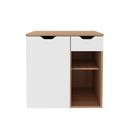 Balcão Gabinete para Banheiro Suspenso 60cm com 1 Gaveta e 1 Porta BN3605 Amêndoa Branco SEM CUBA Balcão Gabinete para Banheiro Suspenso 60cm com 1 Gaveta e 1 Porta BN3605 Amêndoa Branco SEM CUBA