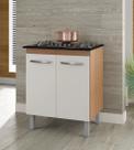 Balcão Gabinete Para Cooktop 4 bocas Jade Savana off White
