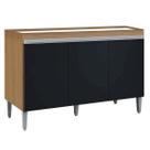 Balcão Gabinete Para Cozinha Manu 120cm 3 Portas