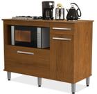 BALCÃO GRANDE / GABINETE HOND. PARA COOKTOP DE 5 BOCAS e para forno elét. cor Nature rústico 2 portas + gaveta BALCÃO GRANDE / GABINETE HOND. PARA COOKTOP DE 5 BOCAS e para forno elét. cor Nature rústico 2 portas + gaveta