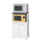 Balcão Isis Micro e Forno 2 Portas Branco UV/Branco UV - Nicioli