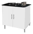 Balcao Luanda P/ Cooktop 04 Bocas Cor Bra / Marm