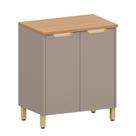 Balcão Lúmina 80cm Modulado 2 Portas e Prateleira Interna Balcão Lúmina 80cm Modulado 2 Portas e Prateleira Interna