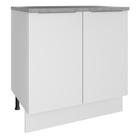 Balcão Madesa Stella 80 cm 2 Portas - Branco