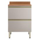 Balcão Mdf 1 Porta 1 Gaveta 60cm com Tampo Proença Balcão Mdf 1 Porta 1 Gaveta 60cm com Tampo Proença