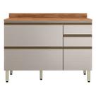Balcão Mdf 1 Porta Basculante 4 Gavetas para Pia 120cm com Tampo Proença Balcão Mdf 1 Porta Basculante 4 Gavetas para Pia 120cm com Tampo Proença