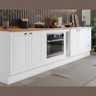 Balcão Modulado 300cm de Cozinha com espaço para Cooktop Forno de Embutir Pia Americana Henn Balcão Modulado 300cm de Cozinha com espaço para Cooktop Forno de Embutir Pia Americana Henn
