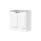Balcão Modulado 80cm com Tampo para Cooktop 2 Portas Emily Henn