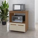 Balcão Multifuncional Angela Para Cozinha com nicho para Forno E Microondas