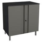 Balcão Multiuso Aço Telasul Multibox Cinza/preto