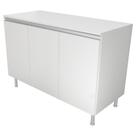 Balcão multiuso c/ tampo 120cm 100%mdf 3 portas para cozinha