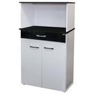 Balcão Multiuso Carina Branco Preto Flex - Ajl Balcão Multiuso Carina Branco Preto Flex - Ajl