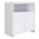 Balcão Multiuso com Mesa Retrátil Funcionale A05 Branco - Mpozenato Balcão Multiuso com Mesa Retrátil Funcionale A05 Branco - Mpozenato
