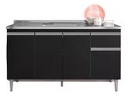Balcão Multiuso Gabinete P/pia Tatiane 150cm - S/tampo Balcão Multiuso Gabinete P/pia Tatiane 150cm - S/tampo
