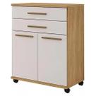 Balcão Multiuso Monaco 2 Portas 2 Gavetas Arte Móveis Cor Cinamomo Off White Balcão Multiuso Monaco 2 Portas 2 Gavetas Arte Móveis Cor Cinamomo Off White