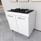 Balcao Multiuso Para Cooktop 4/5 Bocas 80cm 2 Portas 100 Mdf lumberg Balcao Multiuso Para Cooktop 4/5 Bocas 80cm 2 Portas 100 Mdf lumberg