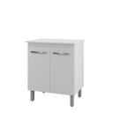 Balcão Multiuso Para Cozinha Serena 2 Portas Branco Balcão Multiuso Para Cozinha Serena 2 Portas Branco