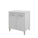 Balcão Multiuso Serena Para Cozinha Branco 2 Portas Moblis Balcão Multiuso Serena Para Cozinha Branco 2 Portas Moblis