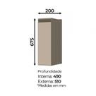 Balcão para Condimentos 20cm Connect Duna/Cristal - Móveis Henn