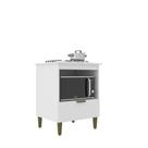 Balcão para Cooktop 4 Bocas com 1 Porta Basculante e Espaço para Forno 70cm Cor Branco - J Carvalho Balcão para Cooktop 4 Bocas com 1 Porta Basculante e Espaço para Forno 70cm Cor Branco - J Carvalho