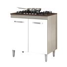 Balcão para cooktop 4 e 5 bocas 2 portas Montana HR Móveis Balcão para cooktop 4 e 5 bocas 2 portas Montana HR Móveis