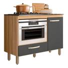 Balcão para Cooktop 4 ou 5 Bocas Cozinha Multiuso com 1 Porta e 1 Gaveta FIT Forno e Microondas