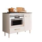 Balcão Para Cooktop 4 ou 5 Bocas e Forno Fit com Porta e Gaveta