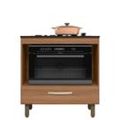 Balcão Para Cooktop 4 Ou 5 Bocas E Forno Ipe Nicioli Ipê Balcão Para Cooktop 4 Ou 5 Bocas E Forno Ipe Nicioli Ipê