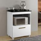 Balcão para Cooktop 5 Bocas Sálvia 1 Porta basculate 1 nincho - Kaiki Móveis Balcão para Cooktop 5 Bocas Sálvia 1 Porta basculate 1 nincho - Kaiki Móveis