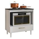 Balcão Para Cooktop 80 1 Gaveta Branco UV/Branco UV - Nicioli