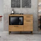 Balcão Para Cooktop Ambiente Teresina Cinamomo - Valdemóveis