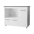 Balcão Para Cooktop Bocas 3 Portas Armário De Cozinha Ana - SSX Multicoisas