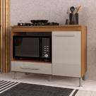 Balcão para Cooktop com Tampo 1 Porta e 1 Gaveta Indekes
