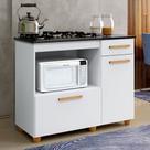 Balcão para Cooktop e Forno 2 Portas 1 Gaveta Clara Yescasa Balcão para Cooktop e Forno 2 Portas 1 Gaveta Clara Yescasa