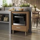 Balcão Para Cooktop e Forno Com 01 Gaveta Ipê Balcão Para Cooktop e Forno Com 01 Gaveta Ipê
