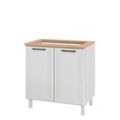 Balcão para Cooktop em Aço 4 Bocas 2 Portas Liz Telasul