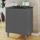 Balcão para Cooktop Iris 70cm 2 Portas em MDP para Cozinha Moderna