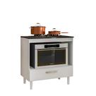 Balcão Para Cooktop Slim 80 1 Gaveta Branco UV - FdECOR