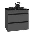 Balcão para Cooktop Suspenso Milano MP2415 1 Porta 1 Prateleira MDP MDF 70cm Cinza Grafite Balcão para Cooktop Suspenso Milano MP2415 1 Porta 1 Prateleira MDP MDF 70cm Cinza Grafite