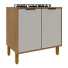 Balcão para Cooktop Toronto 80cm 2 Portas com Tampo MDP - Indékes