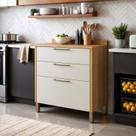 Balcão para Cozinha 1 Porta 3 Gavetas 80cm em Mdf Nobre