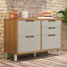 Balcão Para Cozinha 1 Porta 4 Gavetas Imperatriz 100% Mdf Balcão Para Cozinha 1 Porta 4 Gavetas Imperatriz 100% Mdf